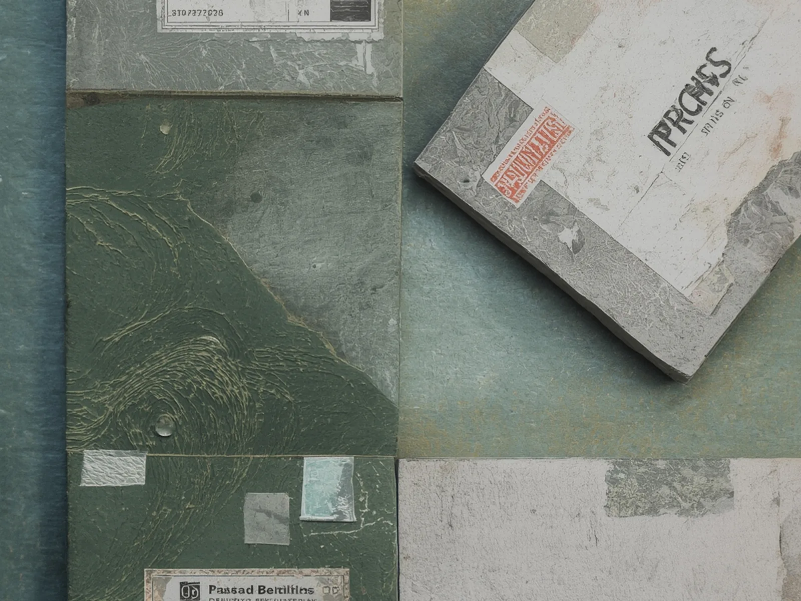 Stacked parcels with vintage-style labels ready for dispatch